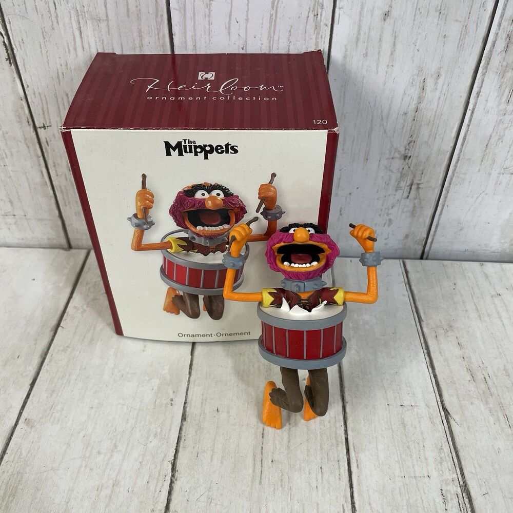 Carlton Cards Heirloom Ornament 2007 The Muppets - Animal Inside Drum- RARE